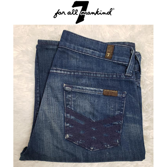 7 for all Mankind Denim - 7 For All Mankind High Waist Bootcut Jeans Size 26